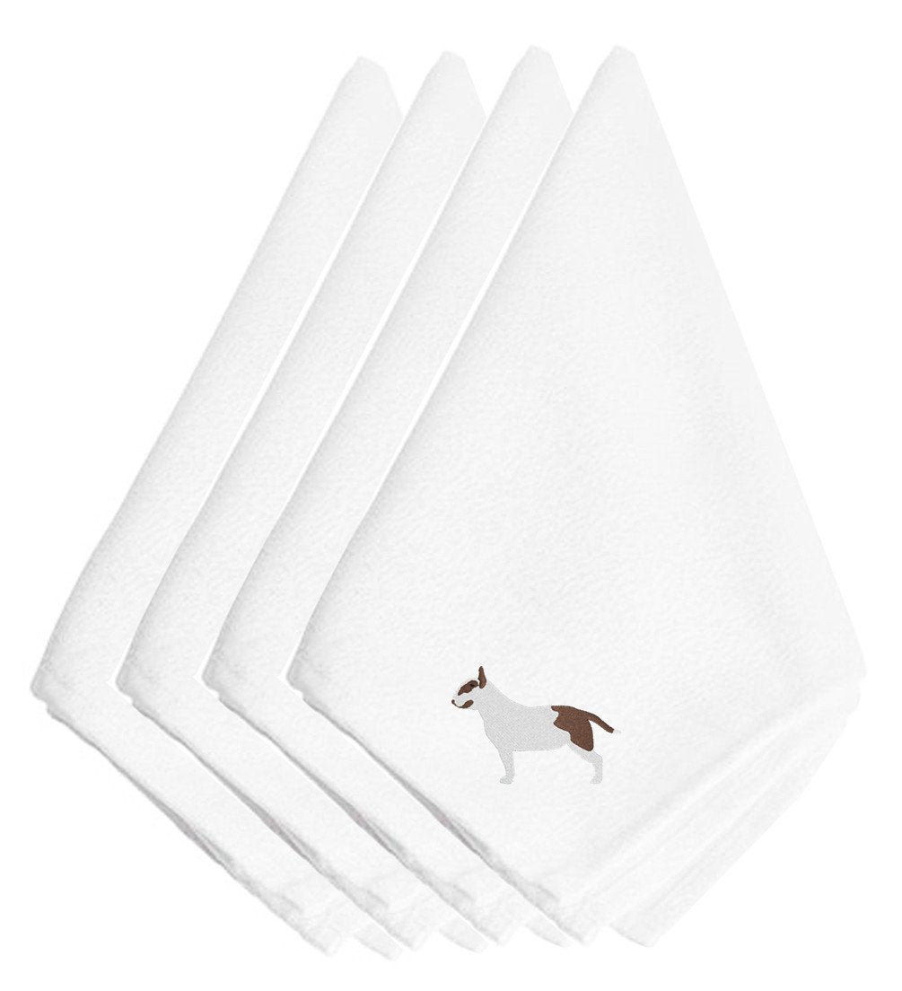 Bull Terrier Embroidered Napkins Set of 4 BB3478NPKE by Caroline's Treasures