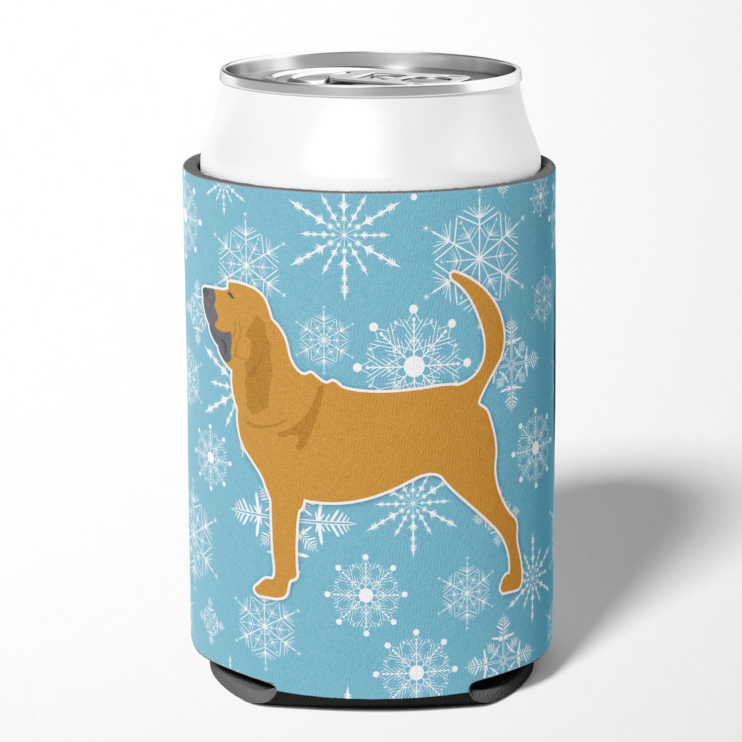 Winter Snowflake Bloodhound Can or Bottle Hugger BB3484CC  the-store.com.