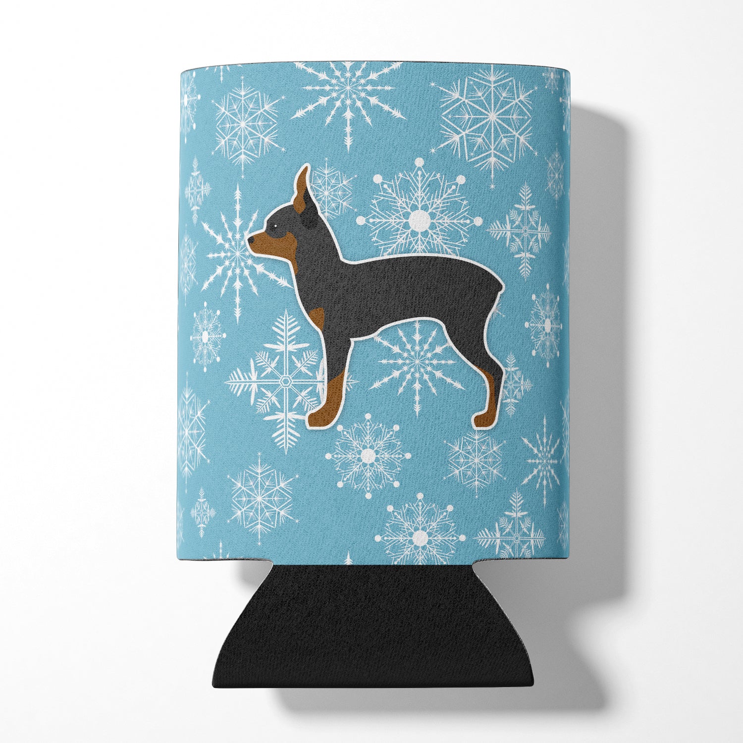 Winter Snowflake Toy Fox Terrier Can or Bottle Hugger BB3487CC  the-store.com.