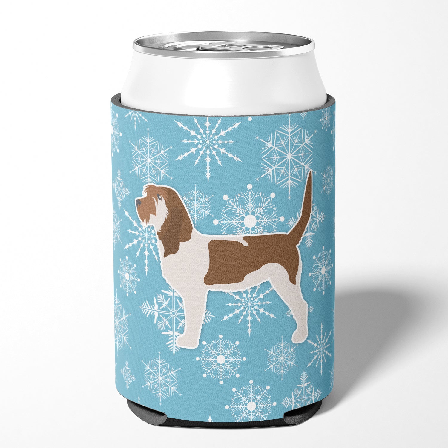 Winter Snowflake Grand Basset Griffon Vendeen Can or Bottle Hugger BB3490CC  the-store.com.