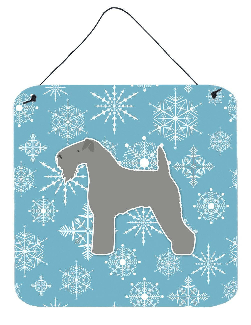 Winter Snowflake Kerry Blue Terrier Wall or Door Hanging Prints BB3492DS66 by Caroline&#39;s Treasures