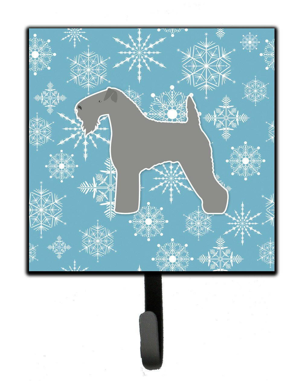 Winter Snowflake Kerry Blue Terrier Leash or Key Holder BB3492SH4 by Caroline&#39;s Treasures