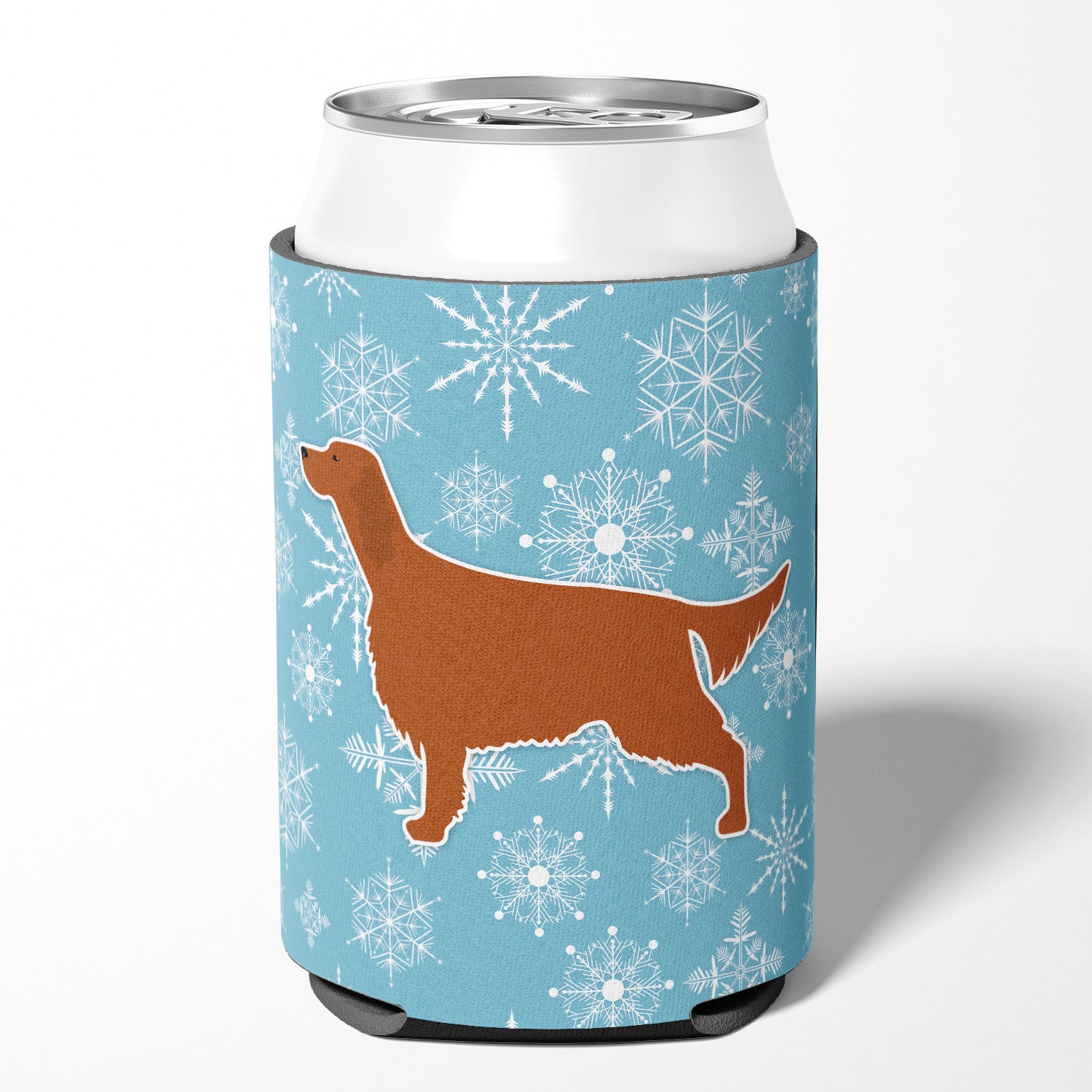 Winter Snowflake Irish Setter Can or Bottle Hugger BB3493CC  the-store.com.