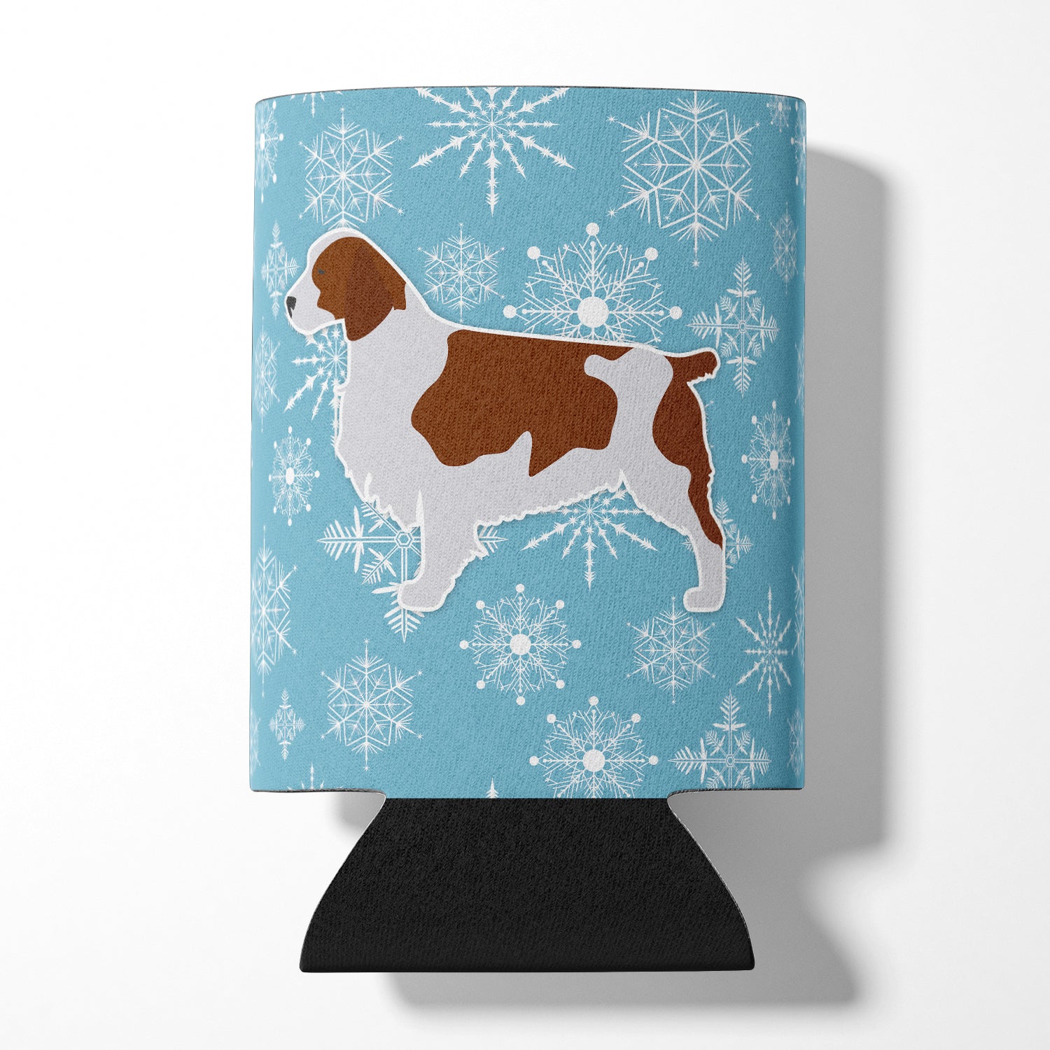 Winter Snowflake Welsh Springer Spaniel Can or Bottle Hugger BB3500CC  the-store.com.