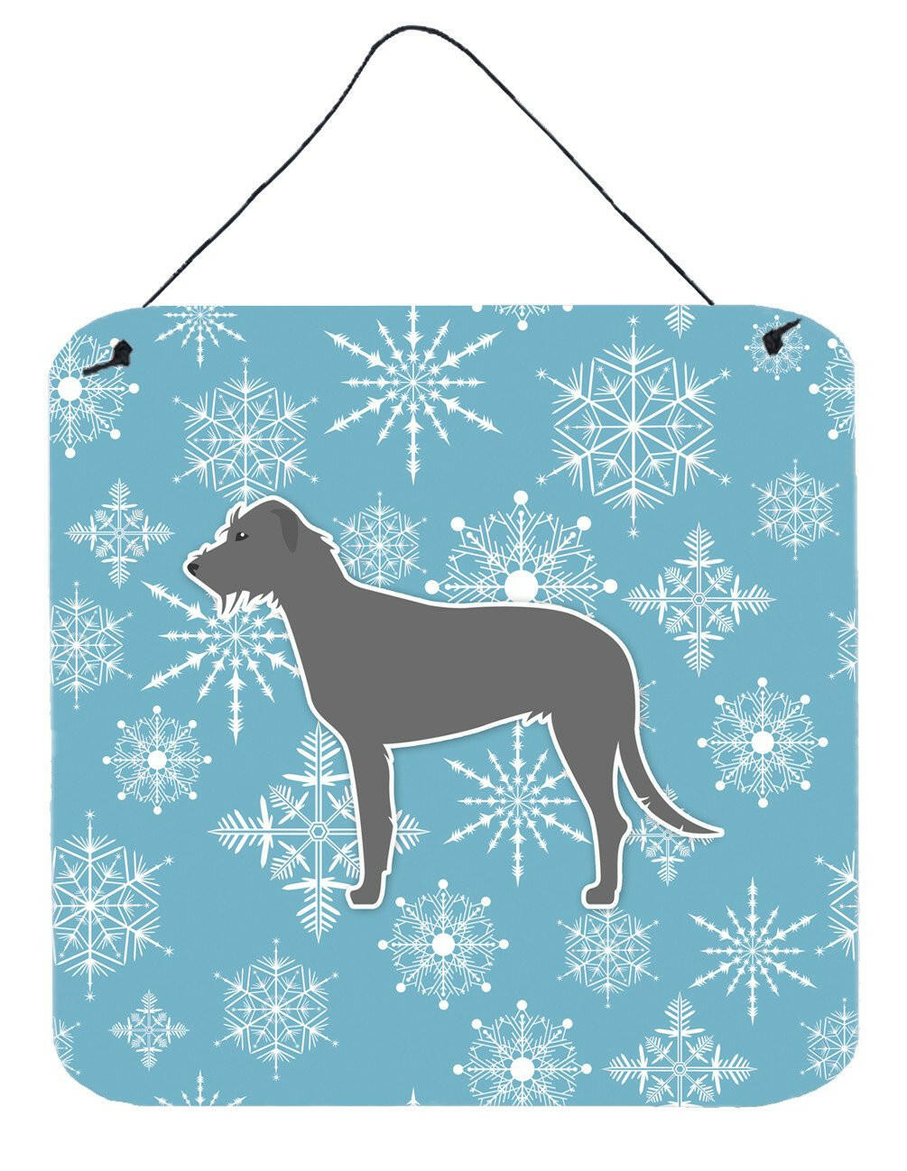 Winter Snowflake Irish Wolfhound Wall or Door Hanging Prints BB3503DS66 by Caroline's Treasures