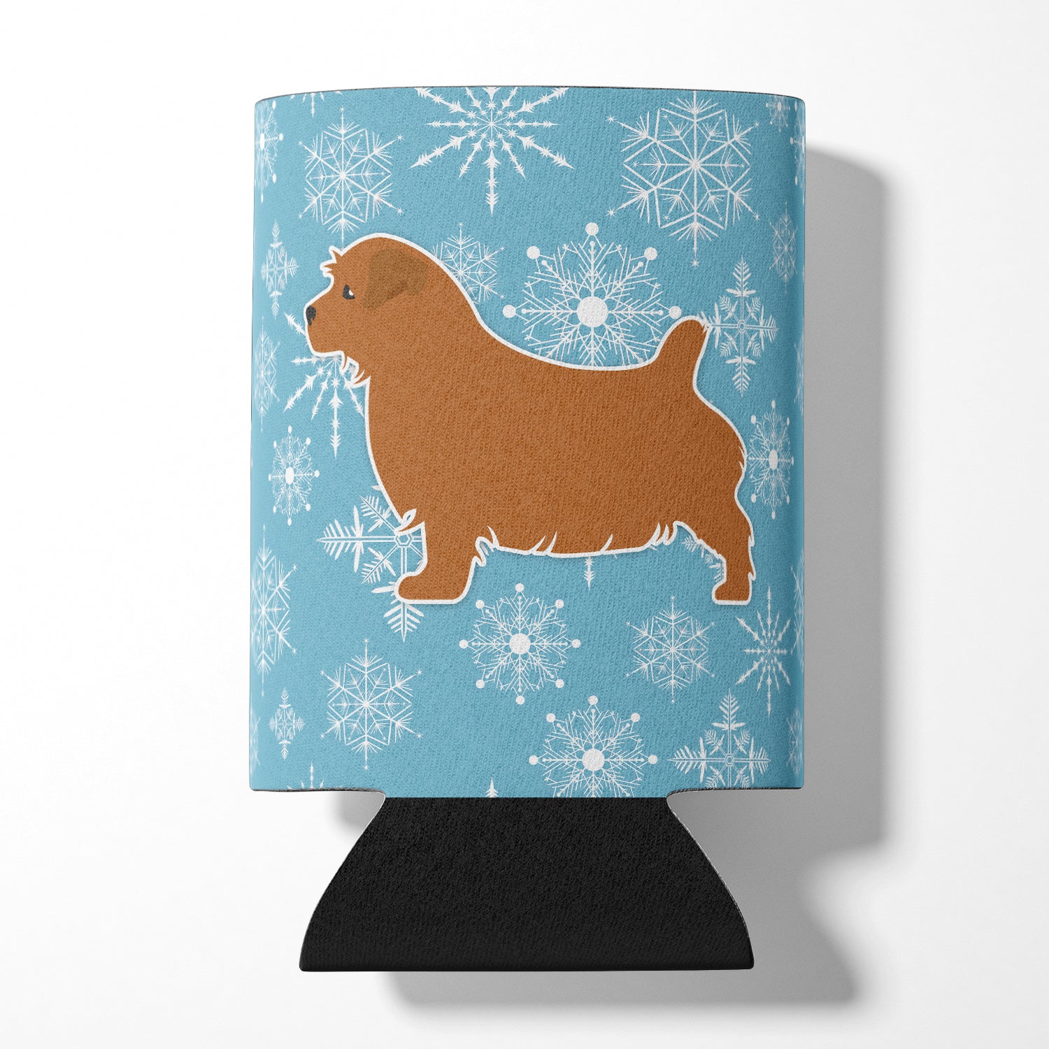 Winter Snowflake Norfolk Terrier Can or Bottle Hugger BB3509CC  the-store.com.