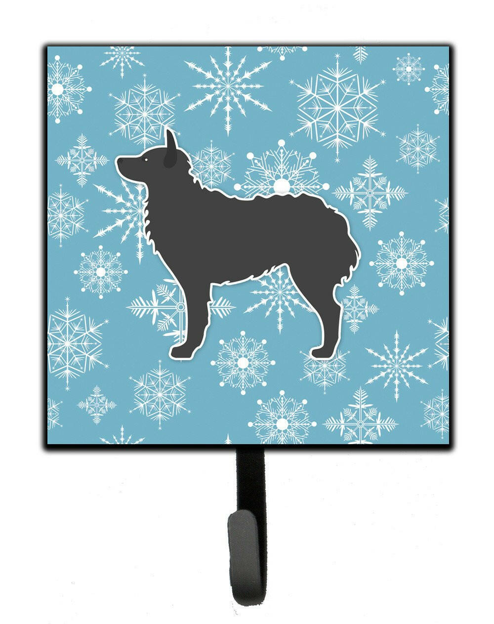 Winter Snowflake Croatian Sheepdog Leash or Key Holder BB3521SH4 by Caroline&#39;s Treasures