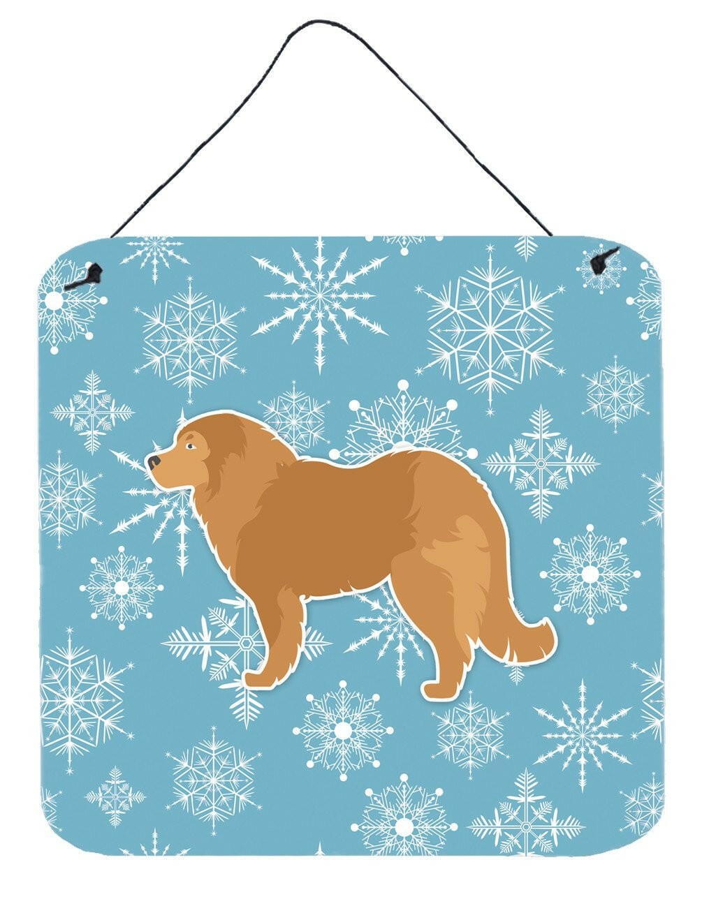 Winter Snowflake Caucasian Shepherd Dog Wall or Door Hanging Prints BB3525DS66 by Caroline's Treasures