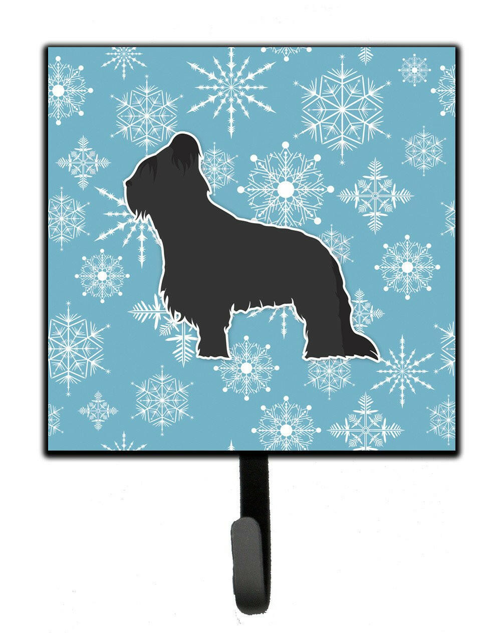 Winter Snowflake Briard Leash or Key Holder BB3526SH4 by Caroline's Treasures