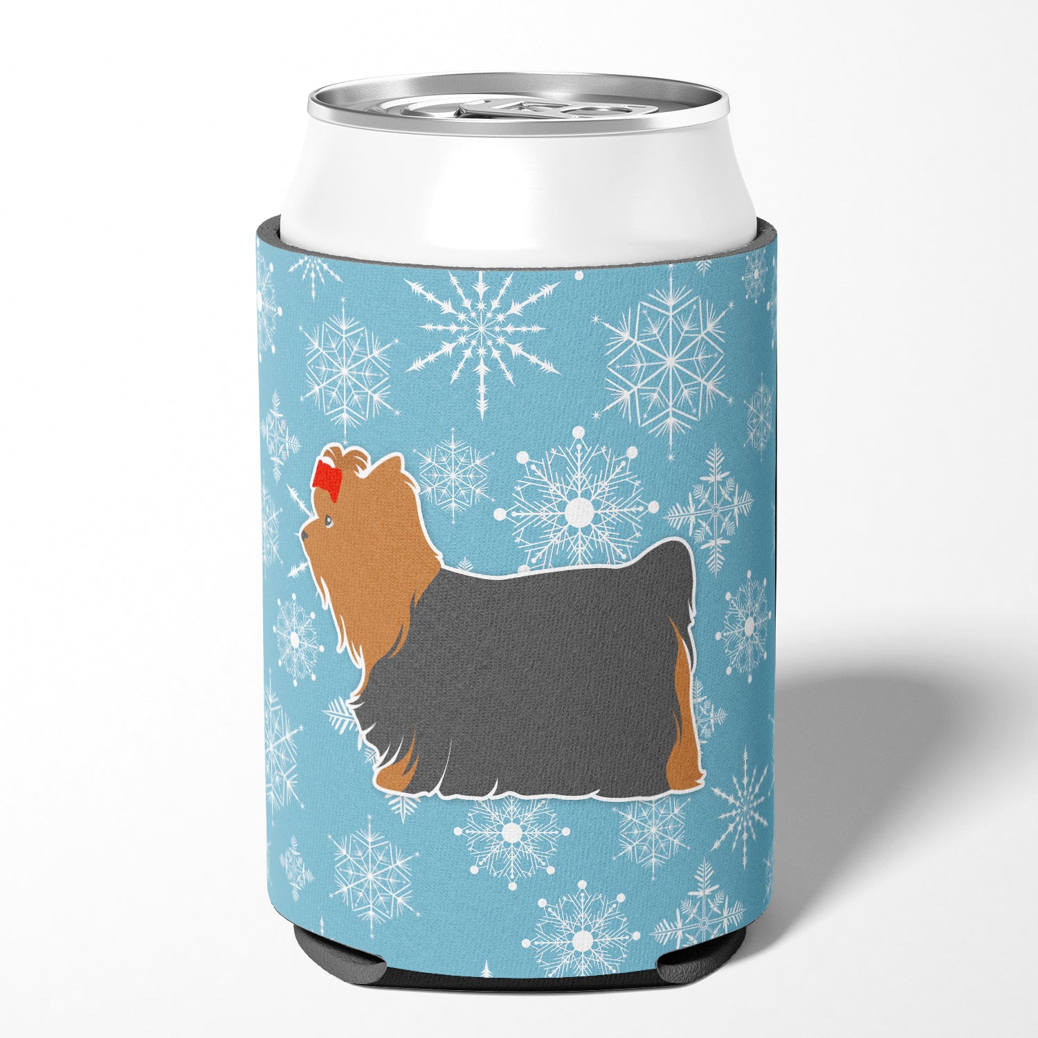 Winter Snowflake Yorkshire Terrier Yorkie Can or Bottle Hugger BB3534CC  the-store.com.