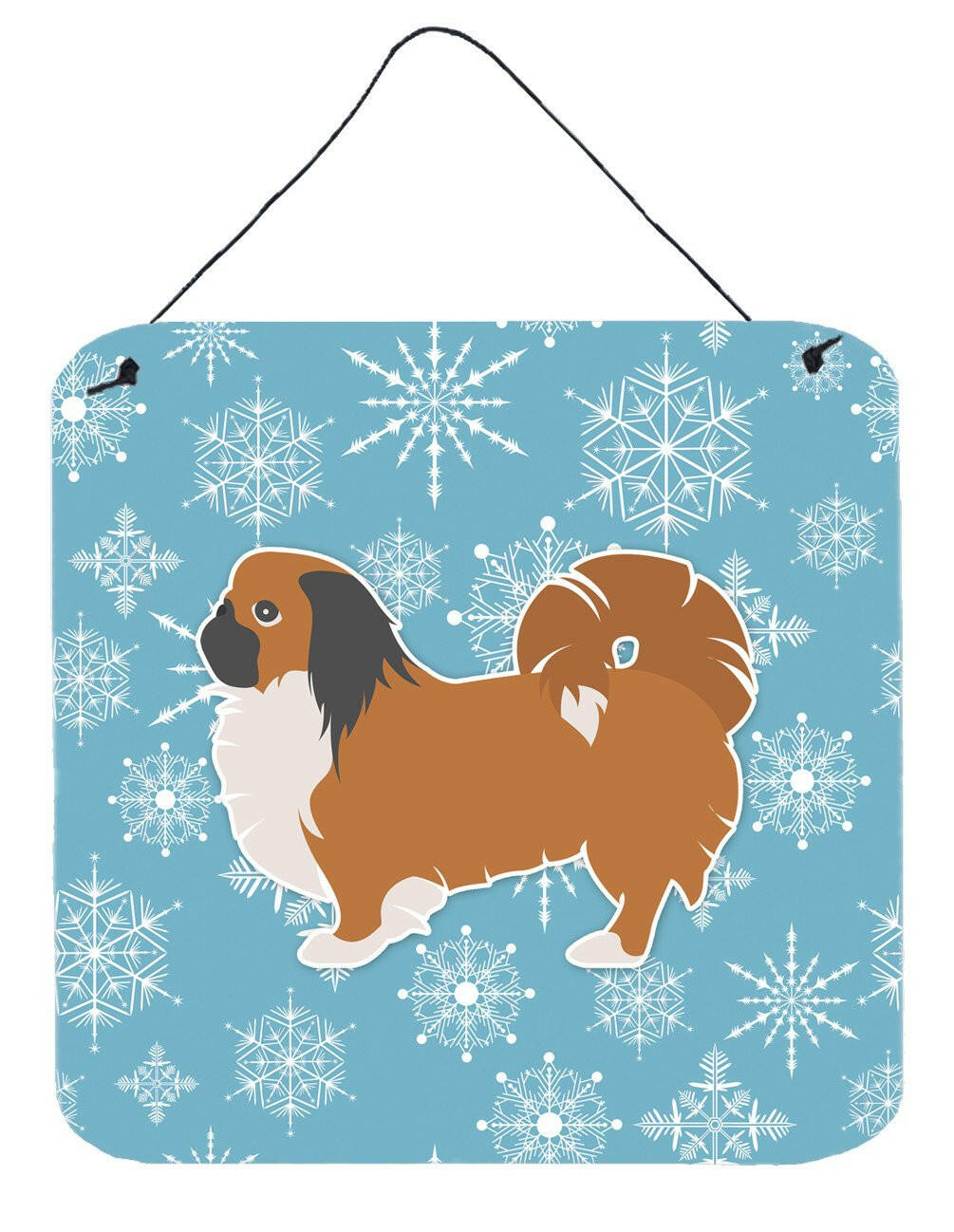 Winter Snowflake Pekingese Wall or Door Hanging Prints BB3538DS66 by Caroline's Treasures