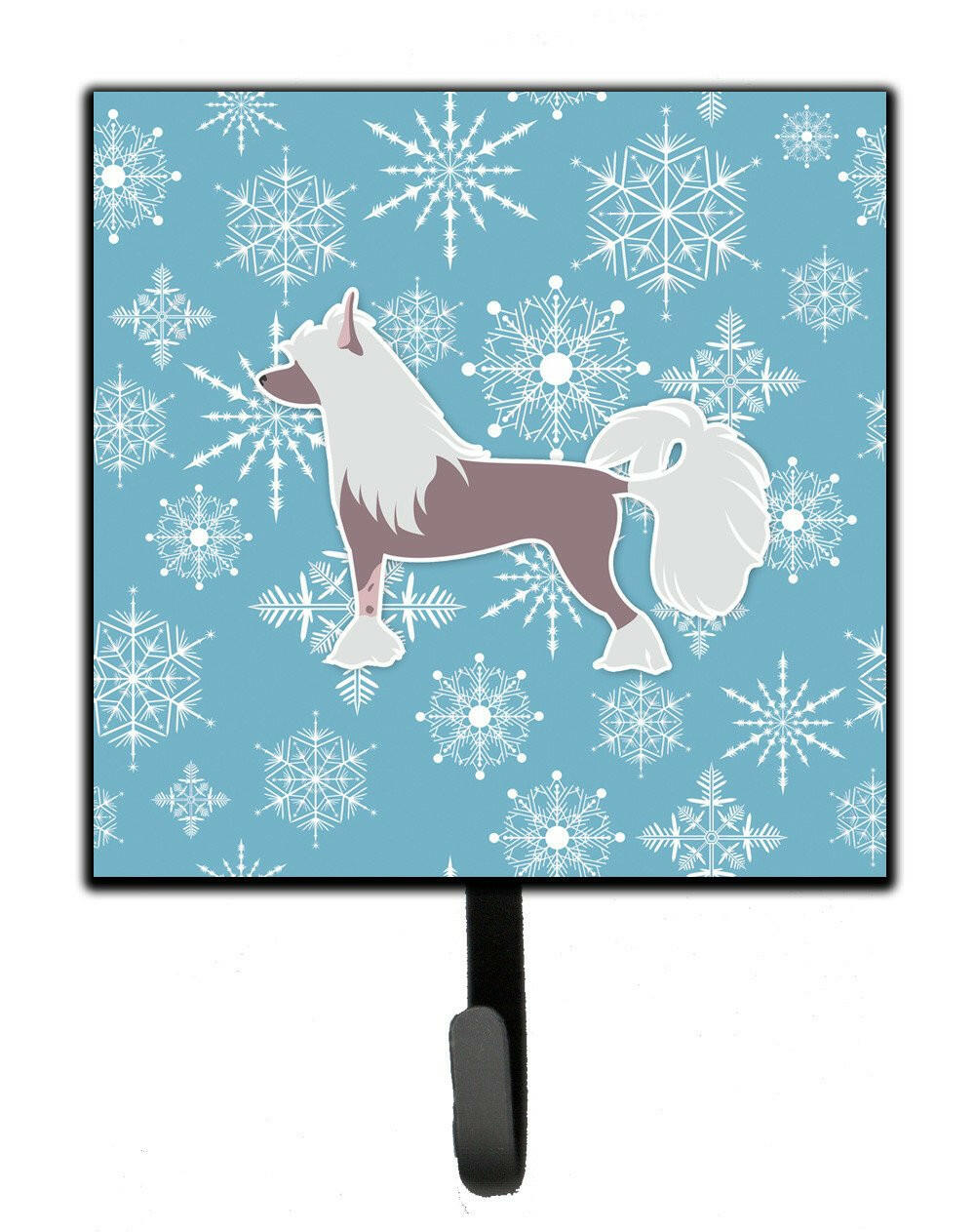 Winter Snowflake Chinese Crested Leash or Key Holder BB3543SH4 by Caroline&#39;s Treasures