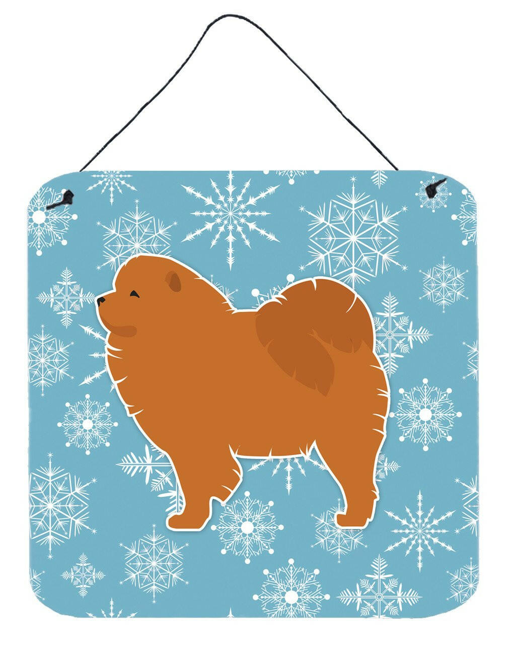 Winter Snowflake Chow Chow Wall or Door Hanging Prints BB3551DS66 by Caroline&#39;s Treasures
