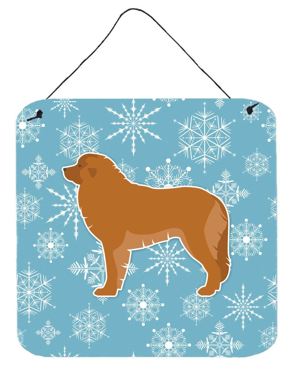 Winter Snowflake Leonberger Wall or Door Hanging Prints BB3558DS66 by Caroline's Treasures