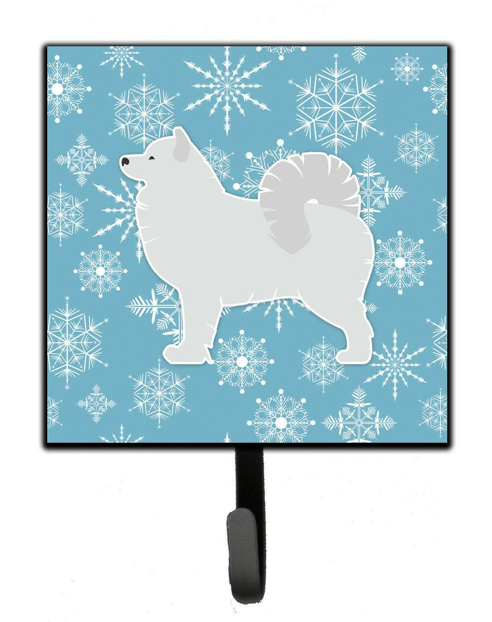 Winter Snowflake Samoyed Leash or Key Holder BB3559SH4 by Caroline's Treasures