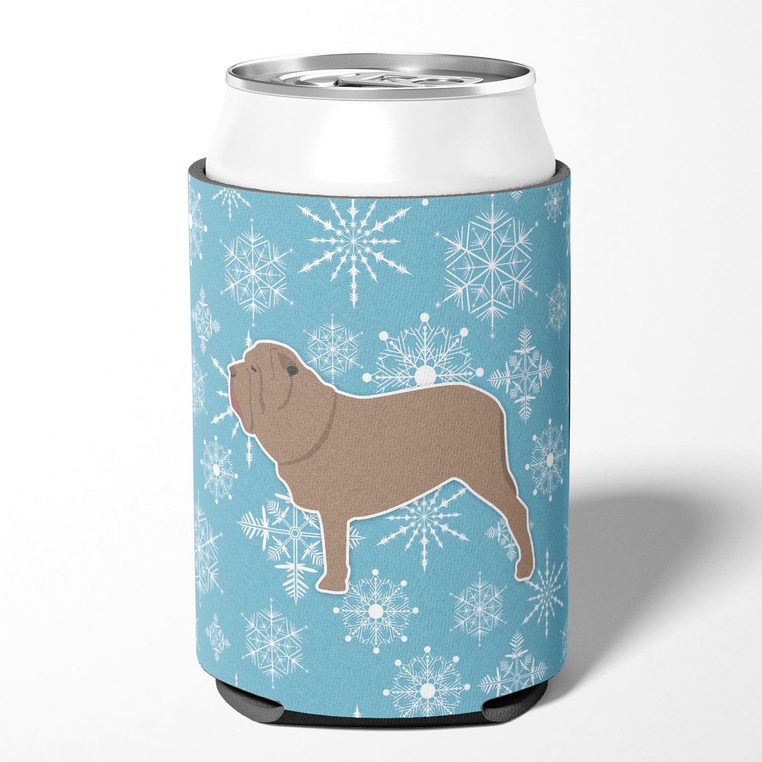 Winter Snowflake Neapolitan Mastiff Can or Bottle Hugger BB3565CC  the-store.com.