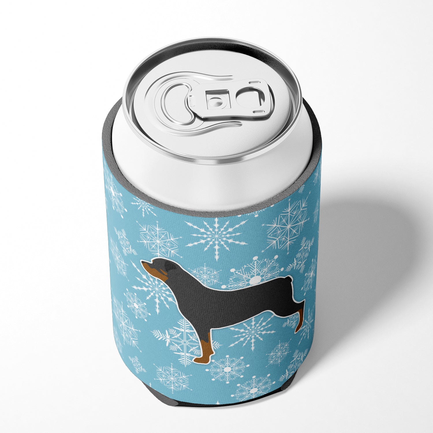 Winter Snowflake Rottweiler Can or Bottle Hugger BB3566CC  the-store.com.