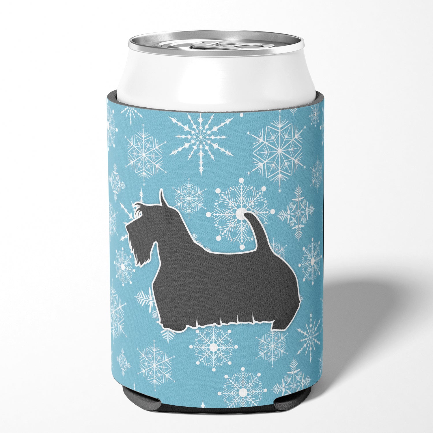 Winter Snowflake Scottish Terrier Can or Bottle Hugger BB3569CC  the-store.com.