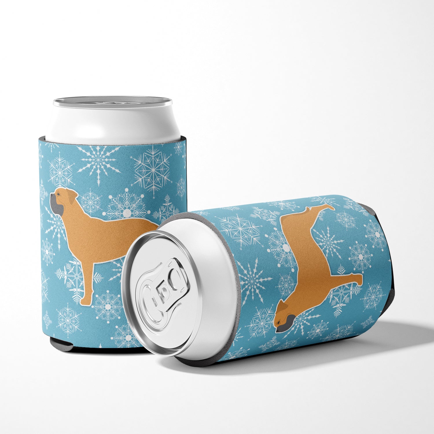 Winter Snowflake Bullmastiff Can or Bottle Hugger BB3571CC  the-store.com.