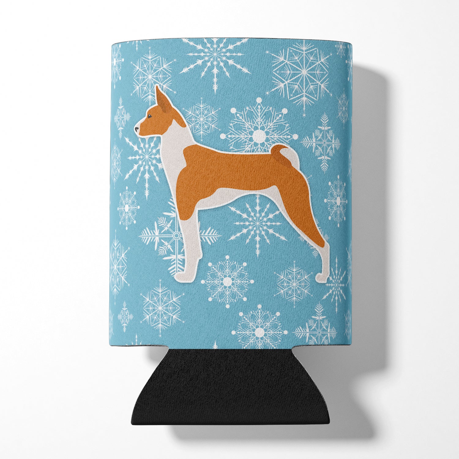 Winter Snowflake Basenji Can or Bottle Hugger BB3574CC  the-store.com.