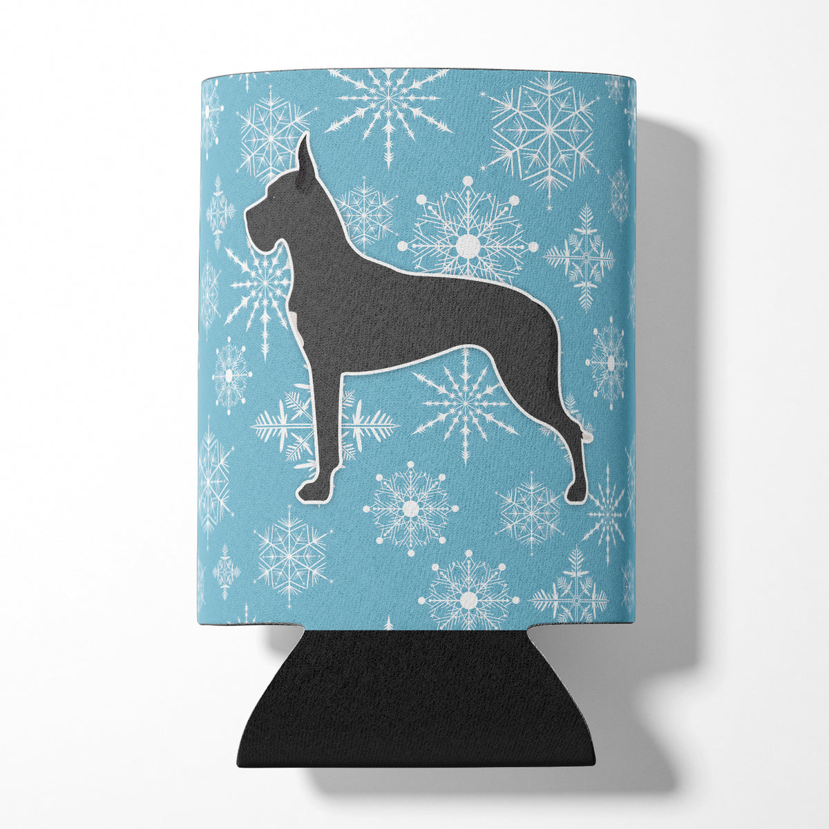 Winter Snowflake Great Dane Can or Bottle Hugger BB3575CC  the-store.com.