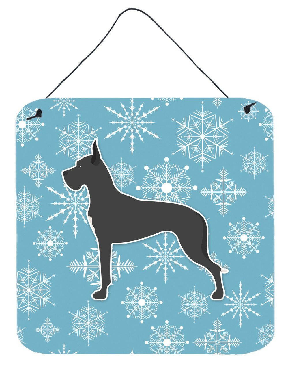 Winter Snowflake Great Dane Wall or Door Hanging Prints BB3575DS66 by Caroline's Treasures