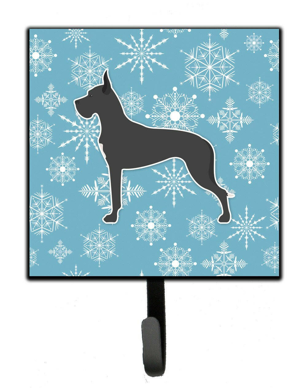 Winter Snowflake Great Dane Leash or Key Holder BB3575SH4 by Caroline&#39;s Treasures