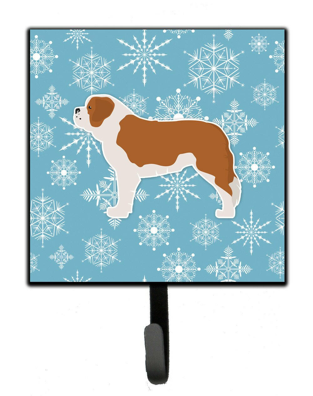 Winter Snowflake Saint Bernard Leash or Key Holder BB3576SH4 by Caroline's Treasures