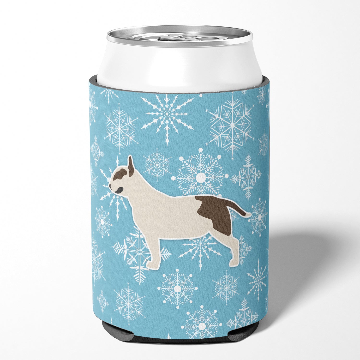 Winter Snowflake Bull Terrier Can or Bottle Hugger BB3578CC  the-store.com.