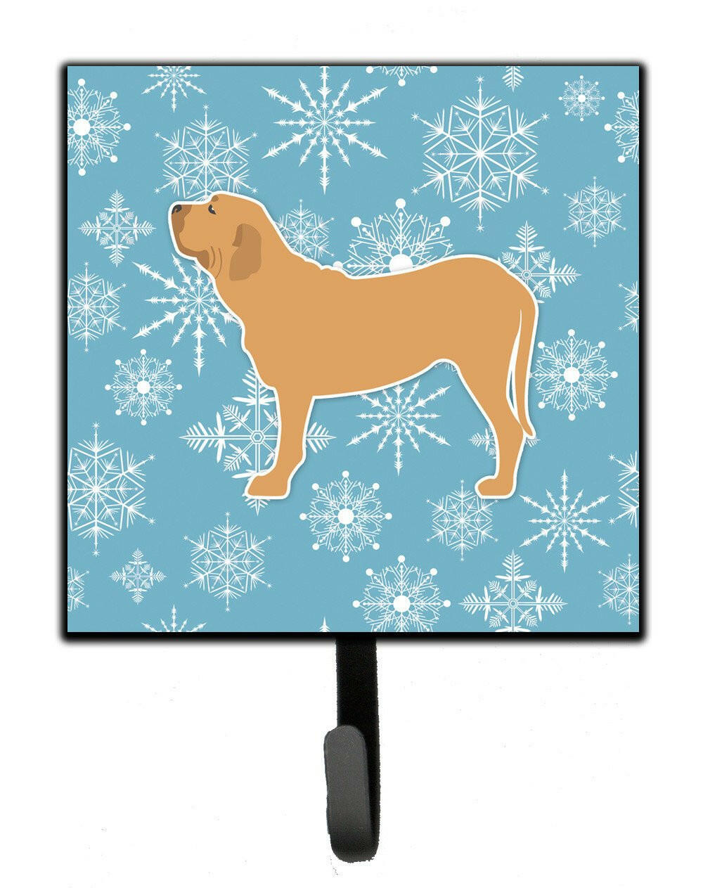 Winter Snowflake Fila Brasileiro Leash or Key Holder BB3579SH4 by Caroline&#39;s Treasures