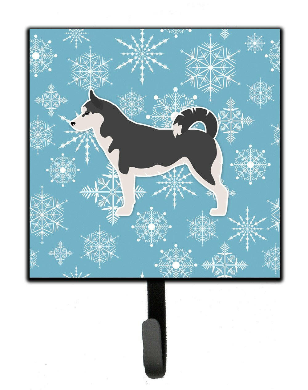 Winter Snowflake Siberian Husky Leash or Key Holder BB3580SH4 by Caroline's Treasures