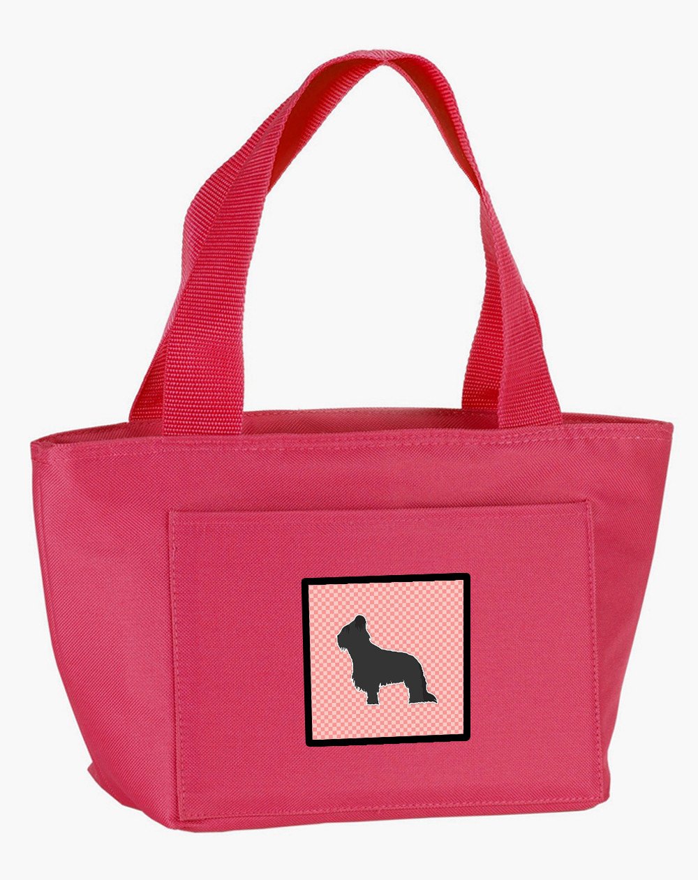 Briard Checkerboard Pink Lunch Bag BB3626PK-8808 by Caroline's Treasures