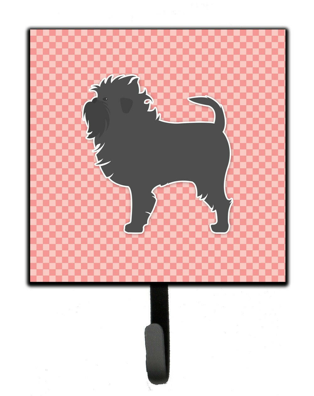 Affenpinscher Checkerboard Pink Leash or Key Holder BB3648SH4 by Caroline's Treasures