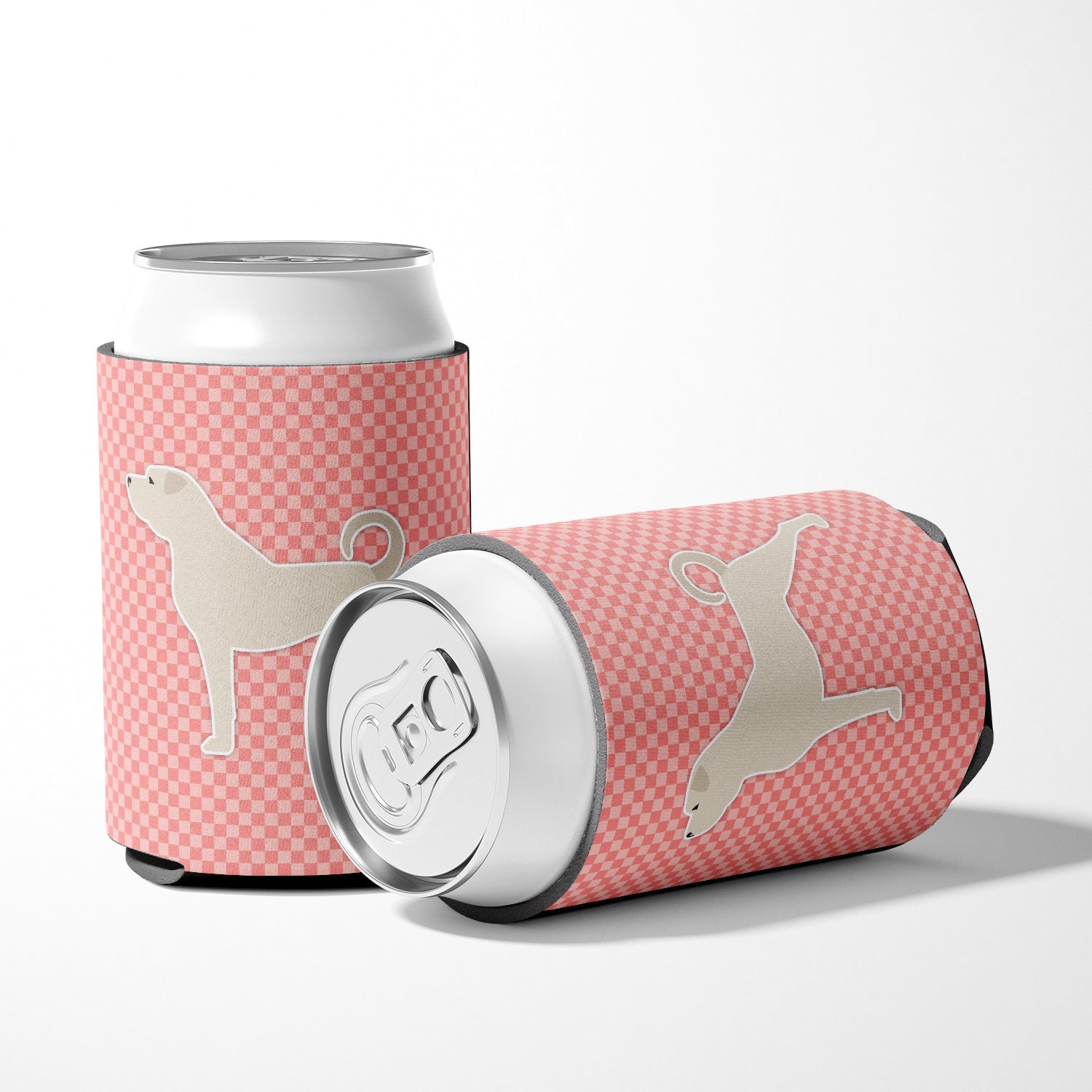 Anatolian Shepherd Checkerboard Pink Can or Bottle Hugger BB3677CC  the-store.com.