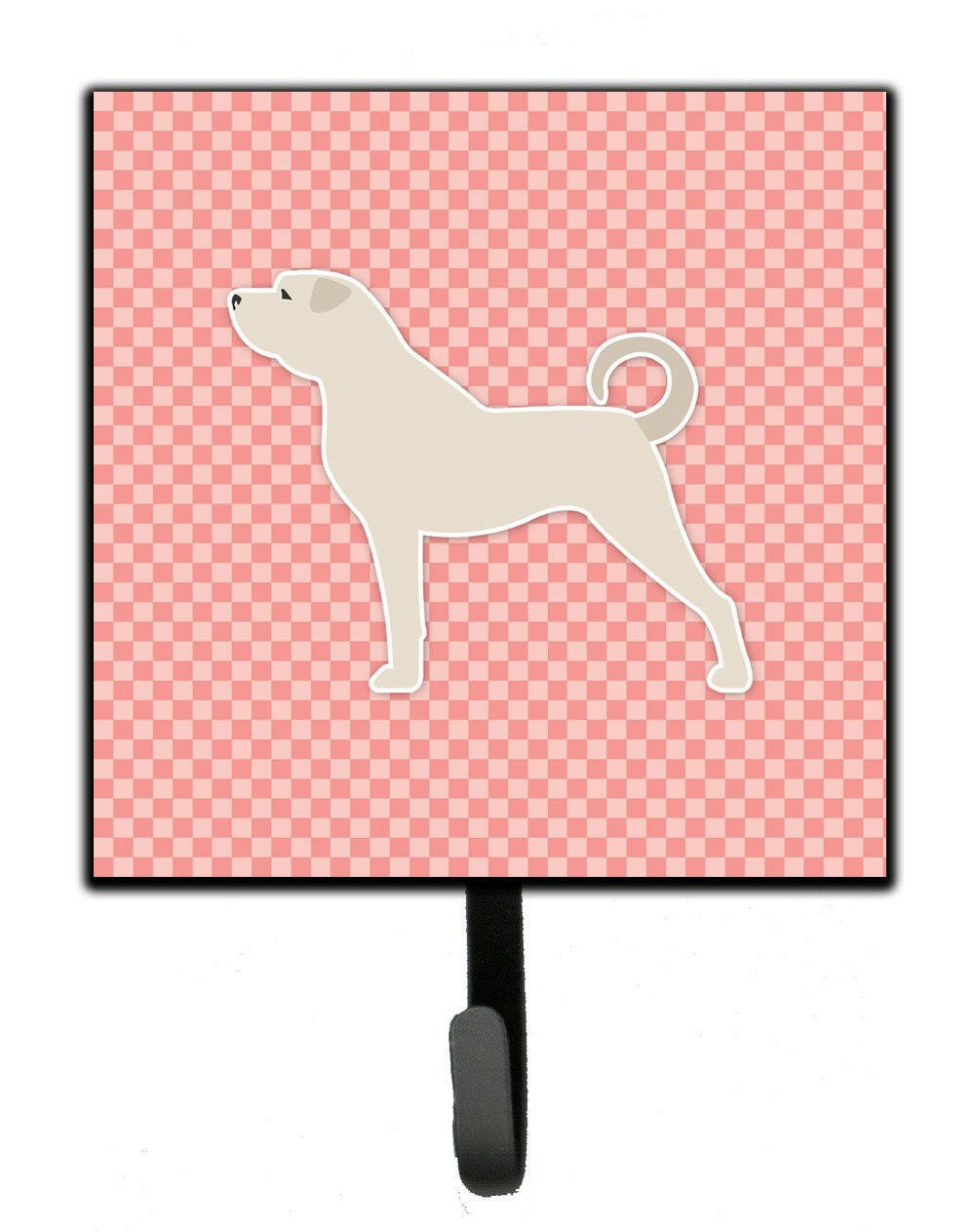 Anatolian Shepherd Checkerboard Pink Leash or Key Holder BB3677SH4 by Caroline&#39;s Treasures