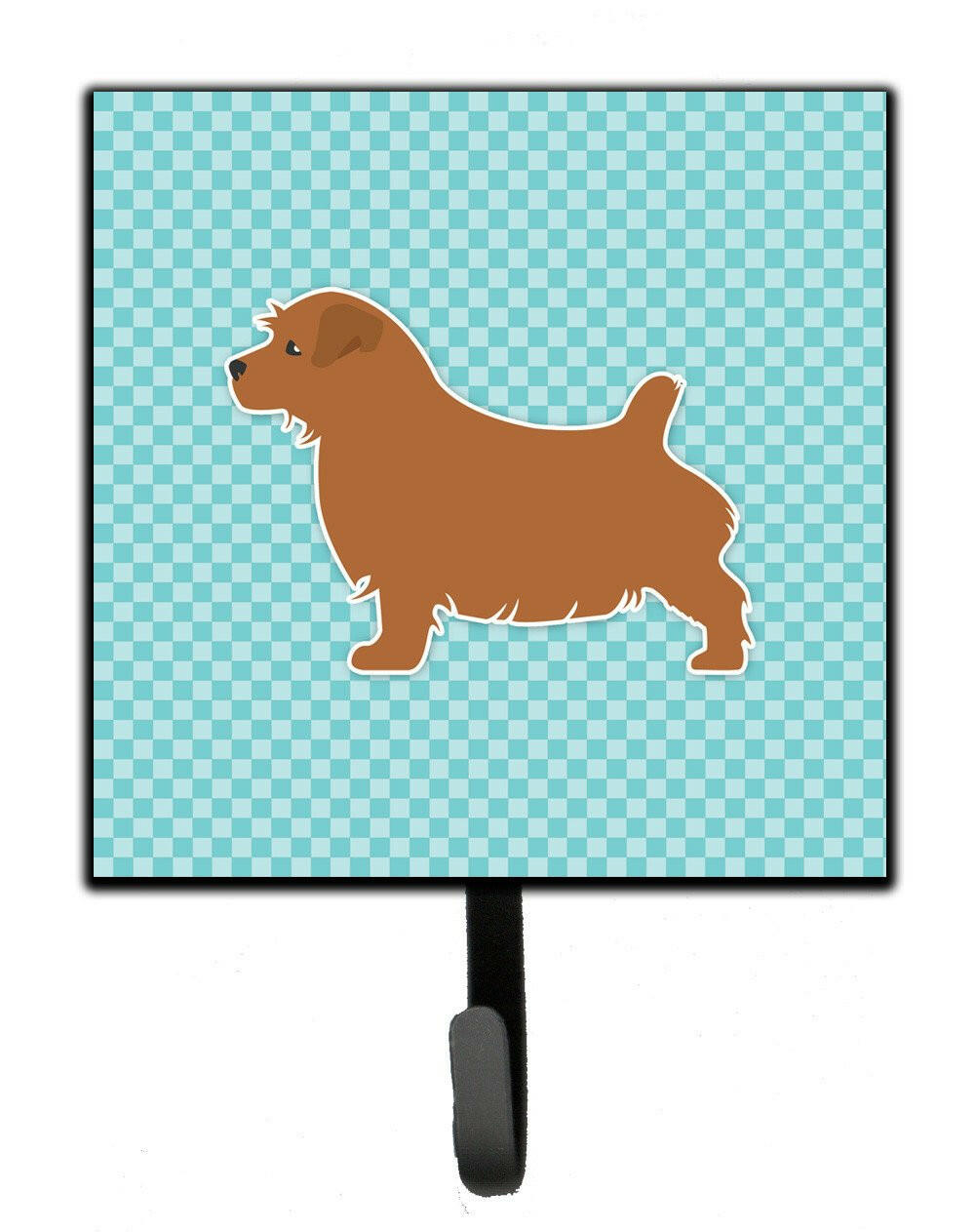 Norfolk Terrier  Checkerboard Blue Leash or Key Holder BB3709SH4 by Caroline's Treasures