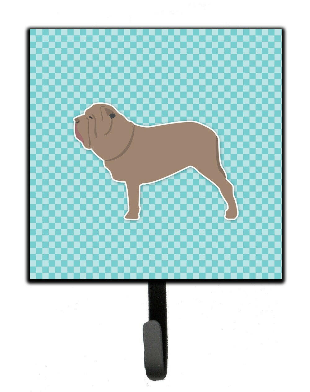 Neapolitan Mastiff Checkerboard Blue Leash or Key Holder BB3765SH4 by Caroline's Treasures