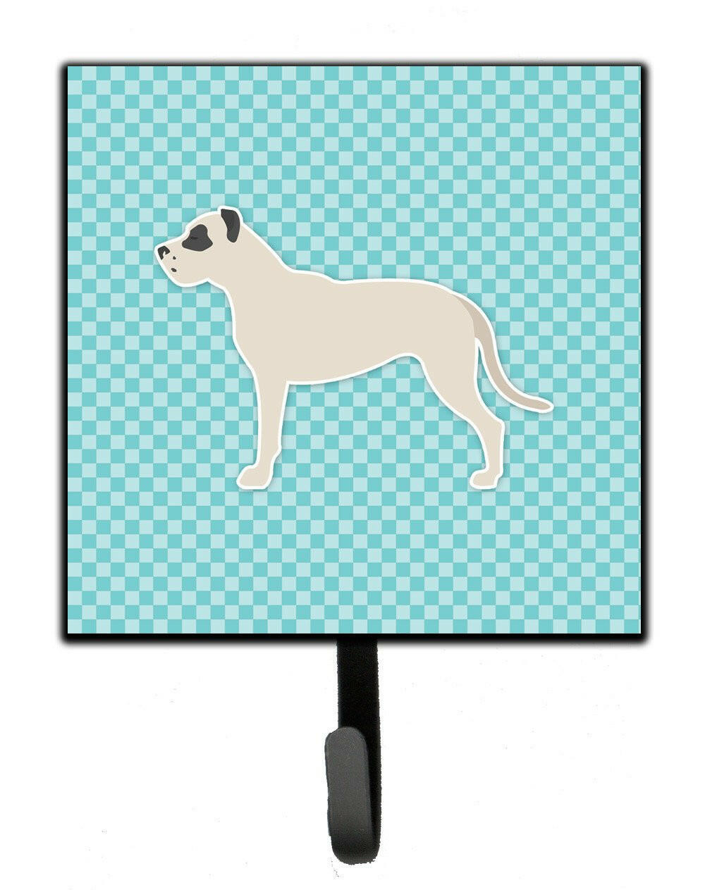 Dogo Argentino Checkerboard Blue Leash or Key Holder BB3767SH4 by Caroline's Treasures