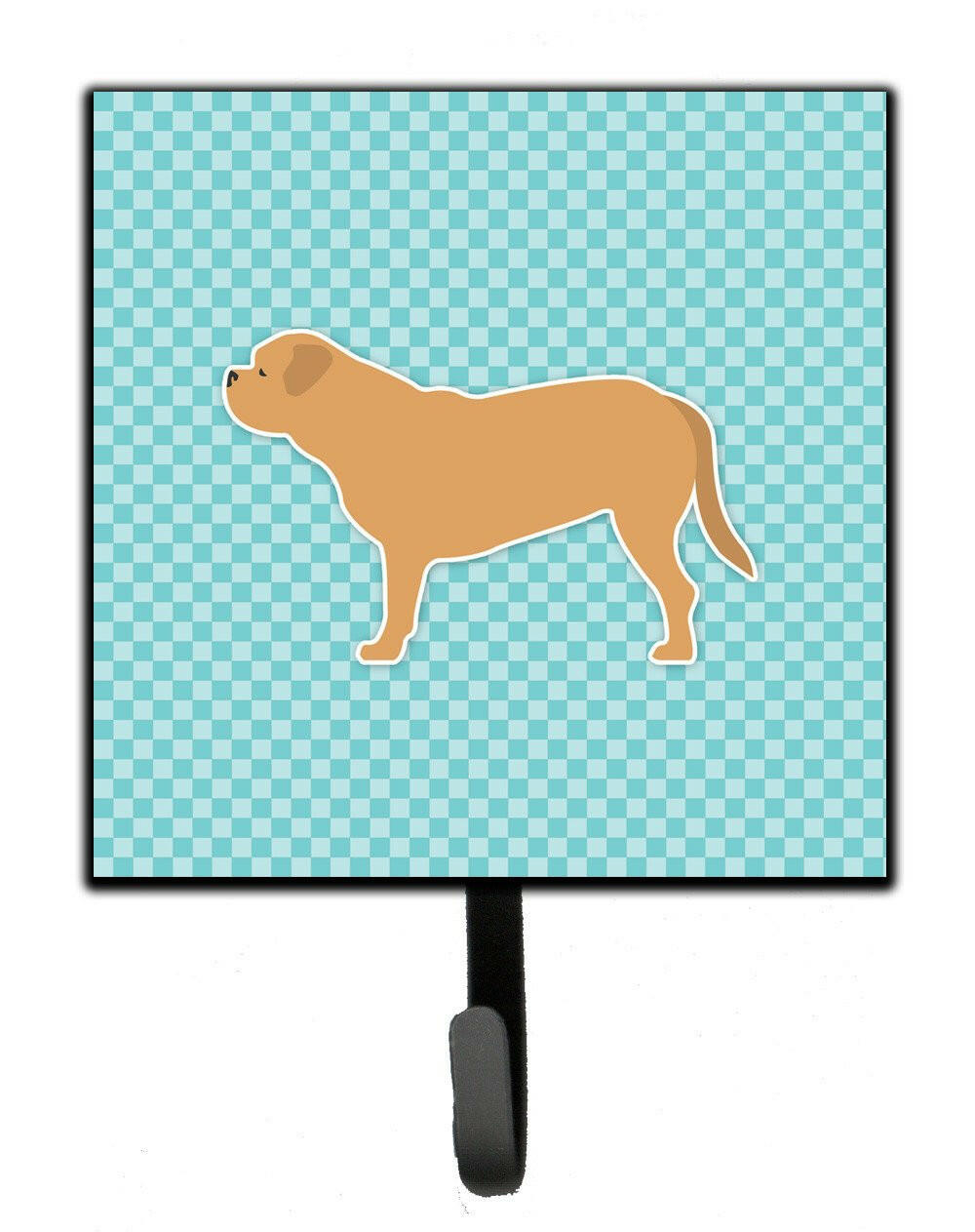 Dogue de Bordeaux Checkerboard Blue Leash or Key Holder BB3770SH4 by Caroline's Treasures