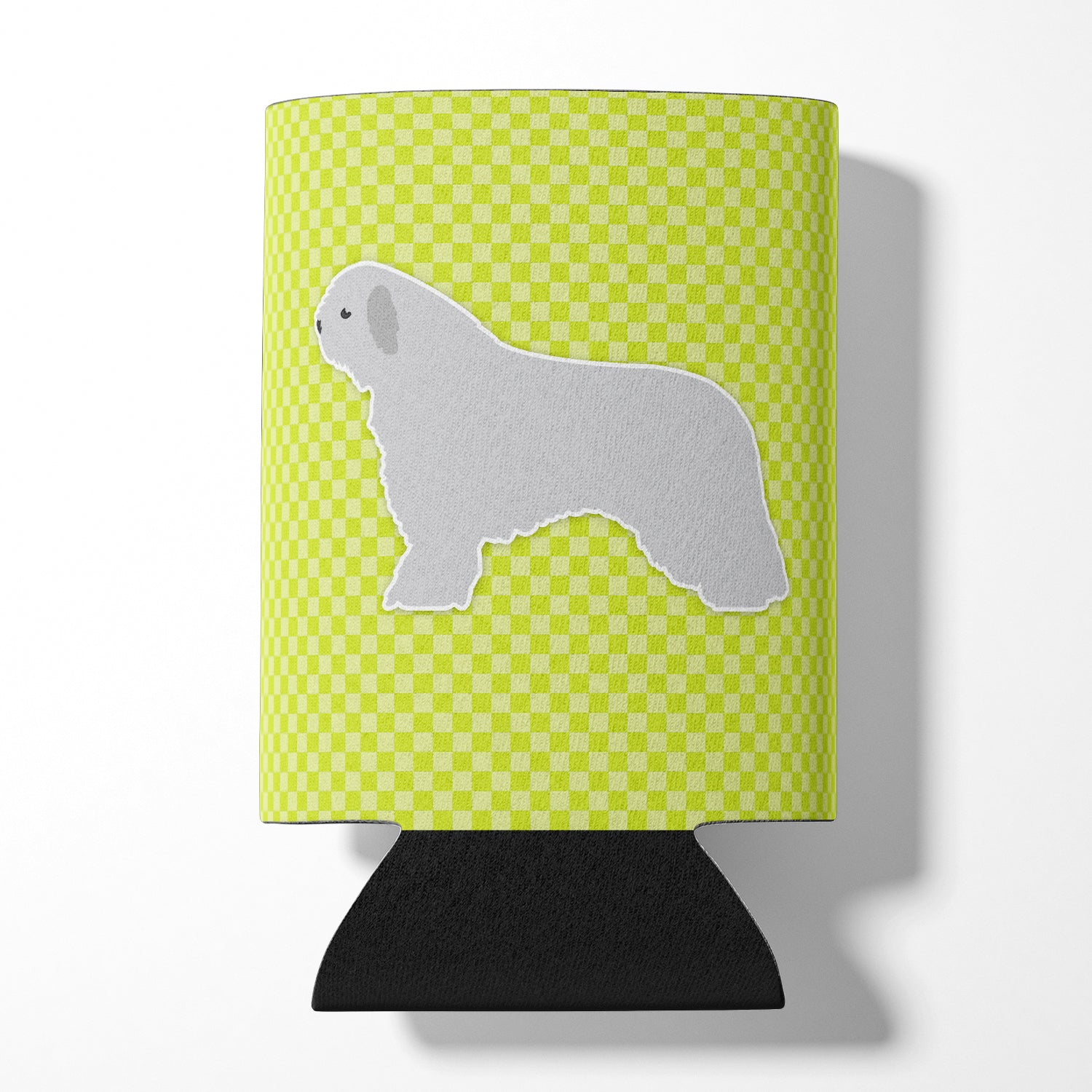 Spanish Water Dog Checkerboard Green Can or Bottle Hugger BB3815CC  the-store.com.