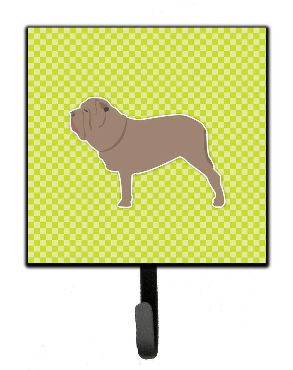 Neapolitan Mastiff Checkerboard Green Leash or Key Holder BB3865SH4 by Caroline's Treasures