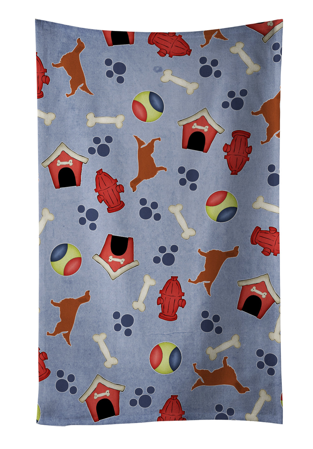 Irish Setter Dog House Collection Kitchen Towel BB3893KTWL - the-store.com