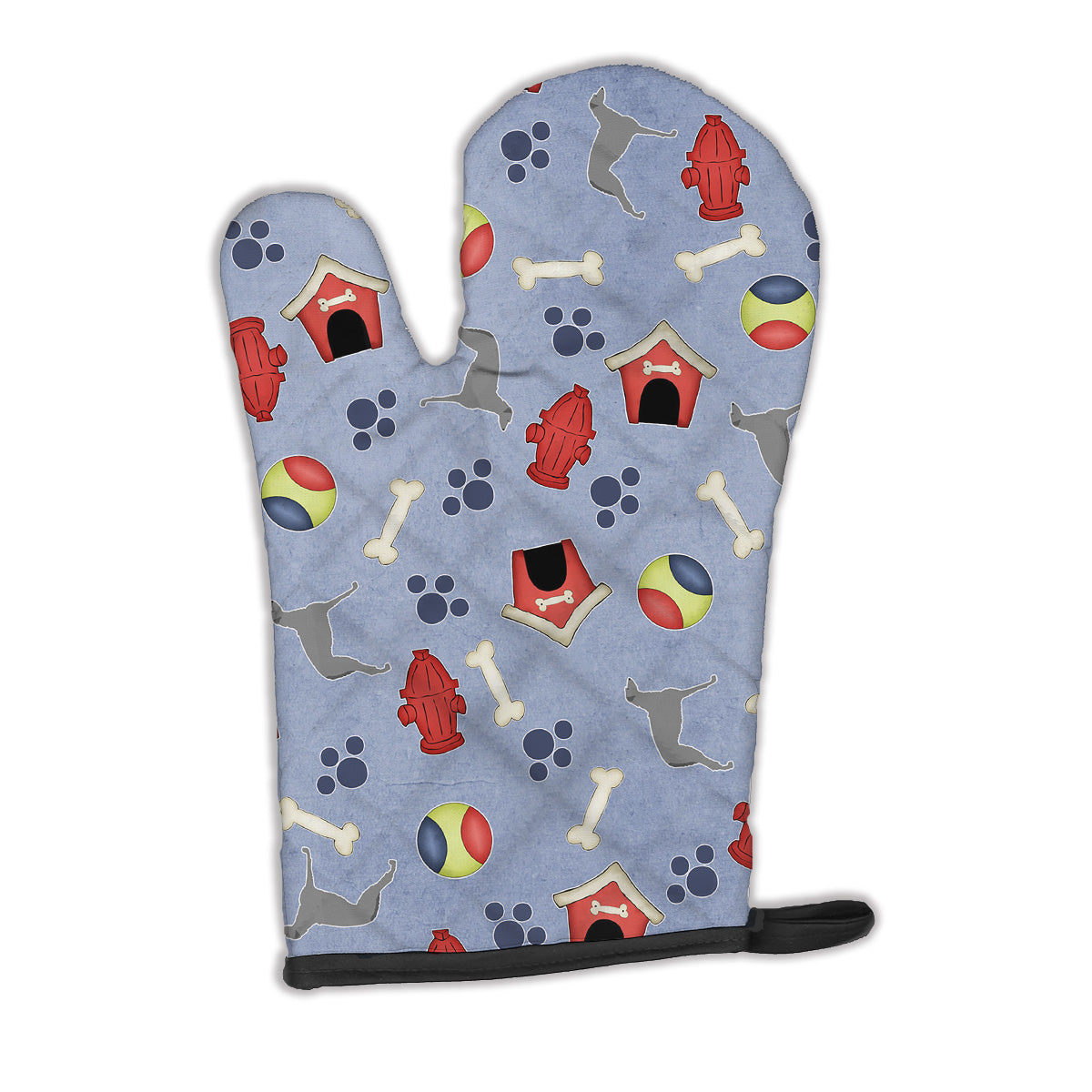 Scottish Deerhound Dog House Collection Oven Mitt BB3896OVMT  the-store.com.