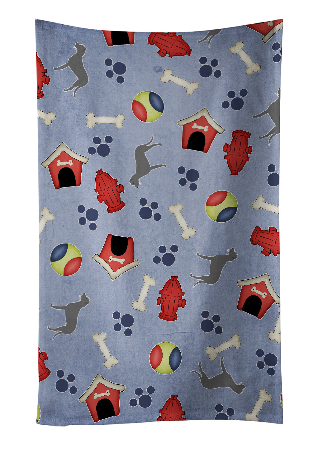 Irish Wolfhound Dog House Collection Kitchen Towel BB3903KTWL - the-store.com