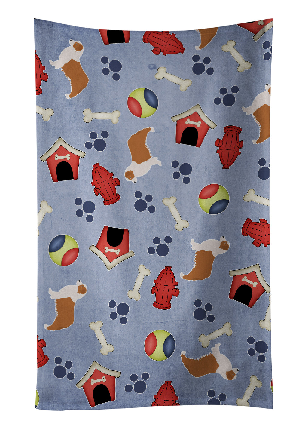 Australian Shepherd Dog Dog House Collection Kitchen Towel BB3933KTWL - the-store.com