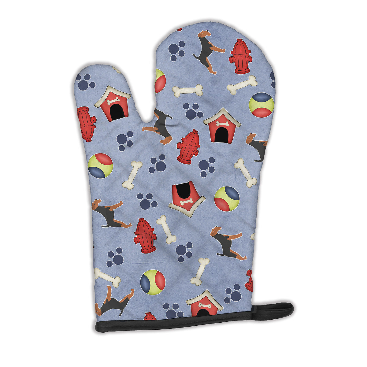 Airedale Terrier Dog House Collection Oven Mitt BB3957OVMT  the-store.com.