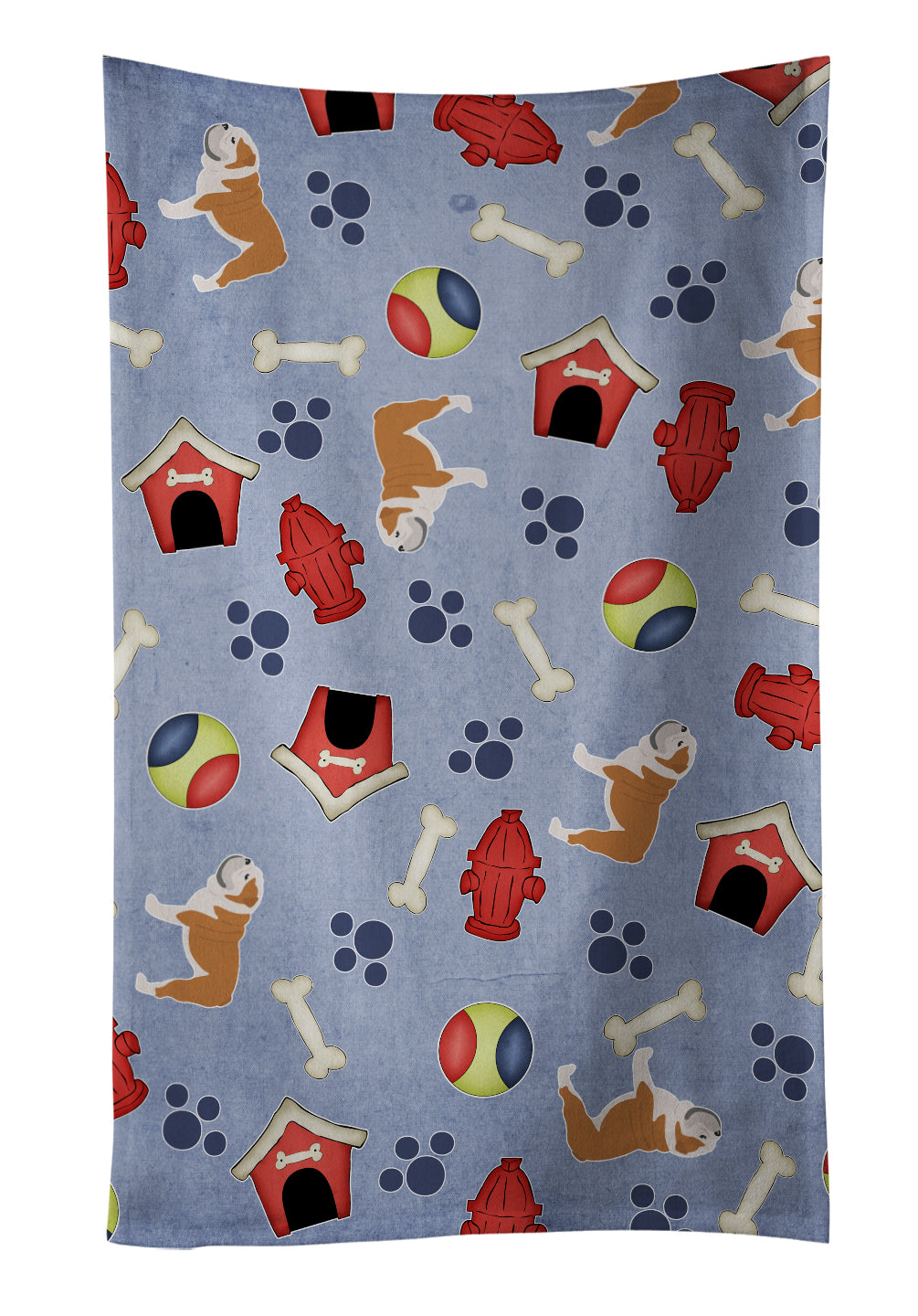 English Bulldog Dog House Collection Kitchen Towel BB3962KTWL - the-store.com