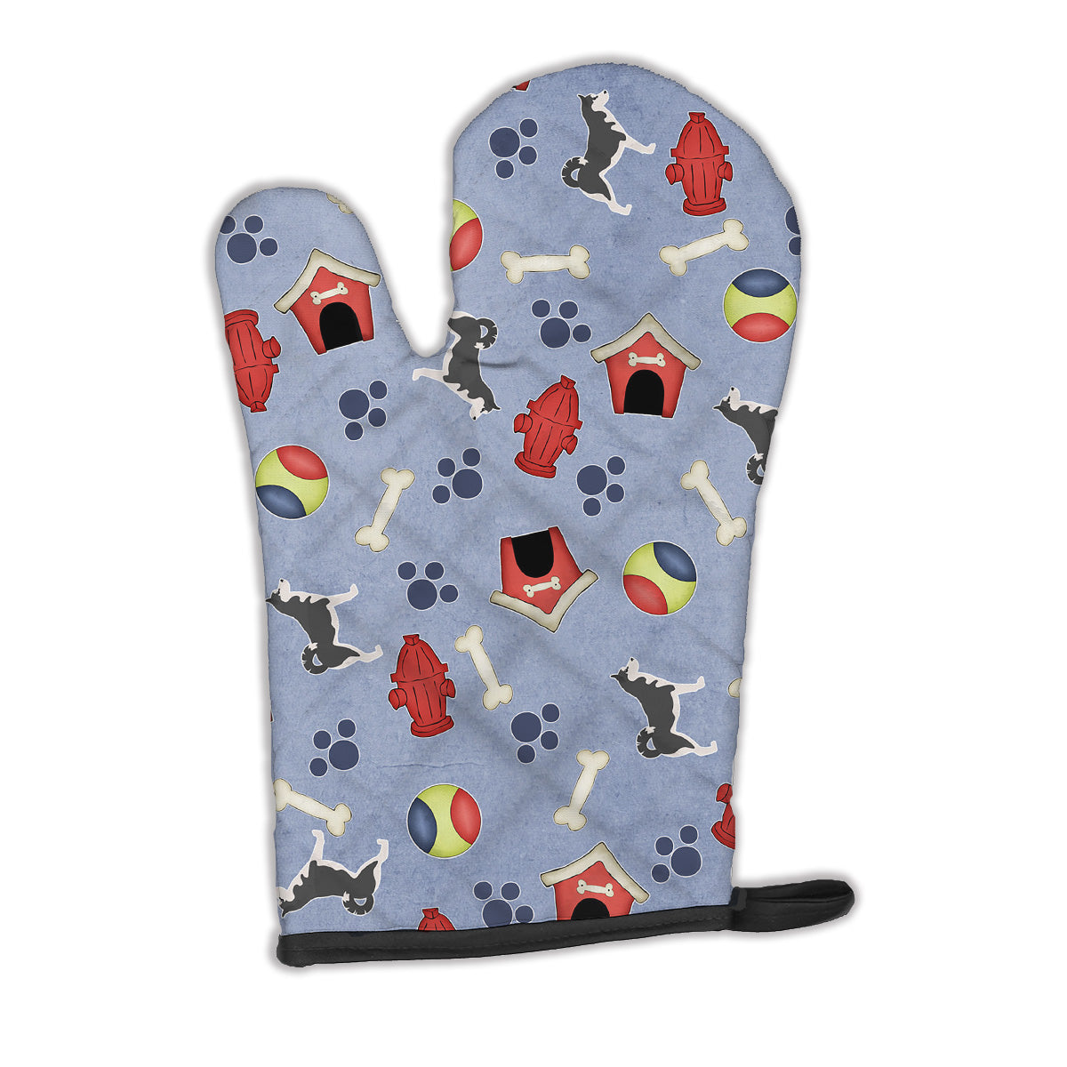 Siberian Husky Dog House Collection Oven Mitt BB3980OVMT  the-store.com.