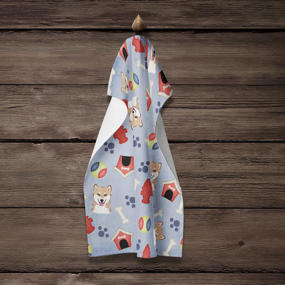 Dog House Collection Shiba Inu Kitchen Towel BB4004KTWL - the-store.com