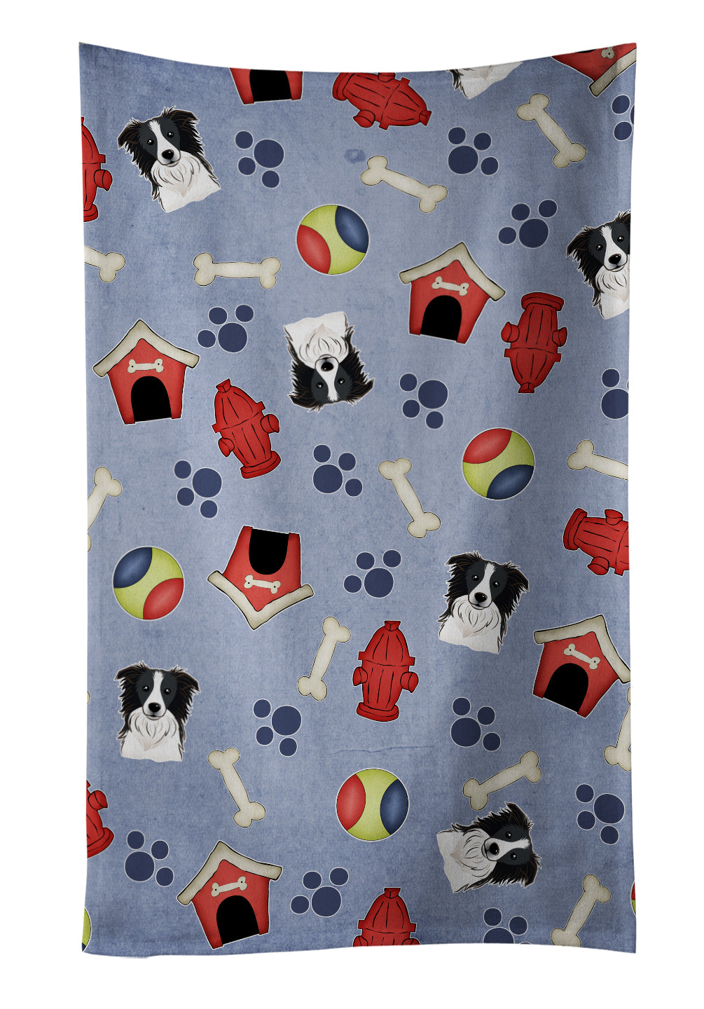 Dog House Collection Border Collie Kitchen Towel BB4020KTWL - the-store.com